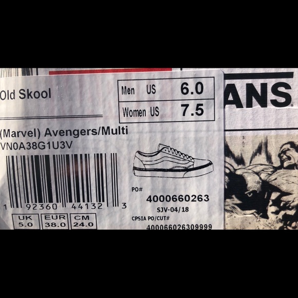 Vans Old Skool (Marvel) “Avengers/Multi” - Picture 7 of 7